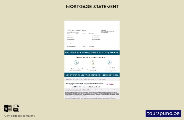 listo para imprimir el extracto de hipoteca de Pakistan Silkbank en formatos W 1
